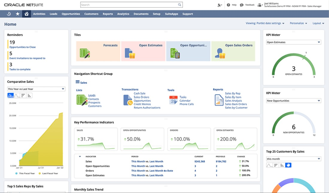NetSuite cung cấp nhiều lựa chọn thanh toán